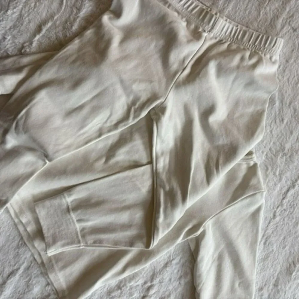 White Cotton Toddler Pajamas 4T